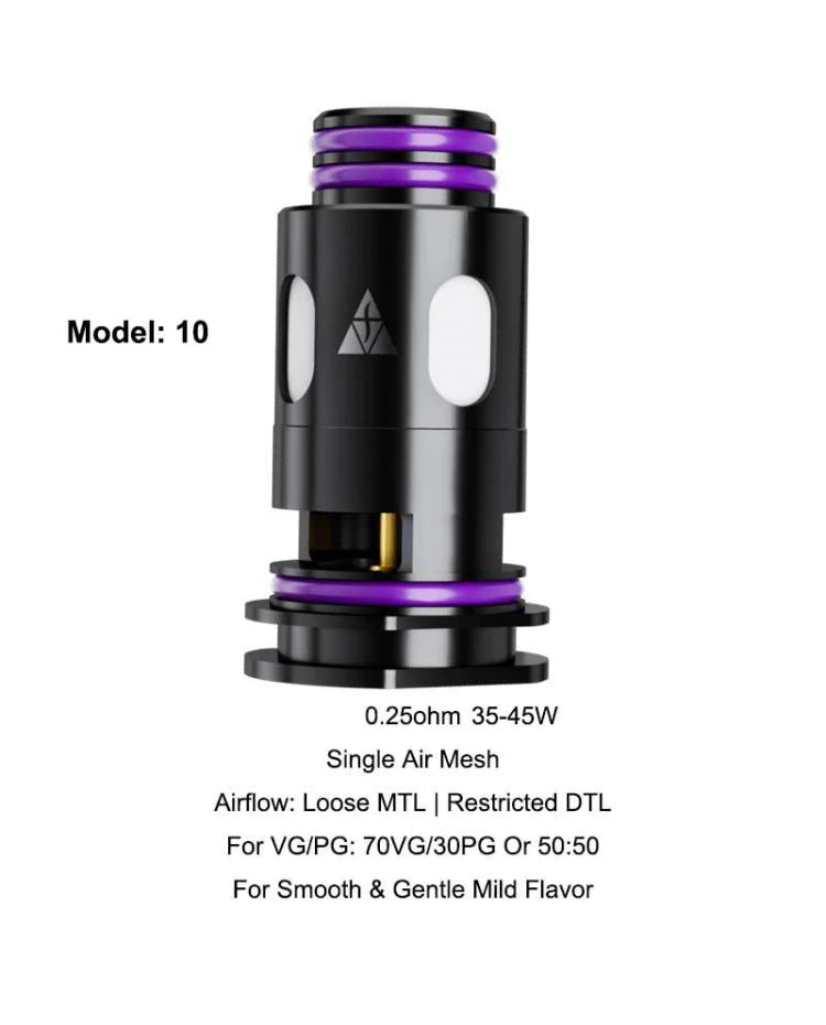 Vapx Model-10-Coil 0.25ohm(5pcs/pack)
