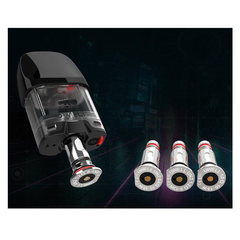 Uwell Caliburn G Cartridge med 0.8ohm 1.0ohm UN2 Meshed-H Coil