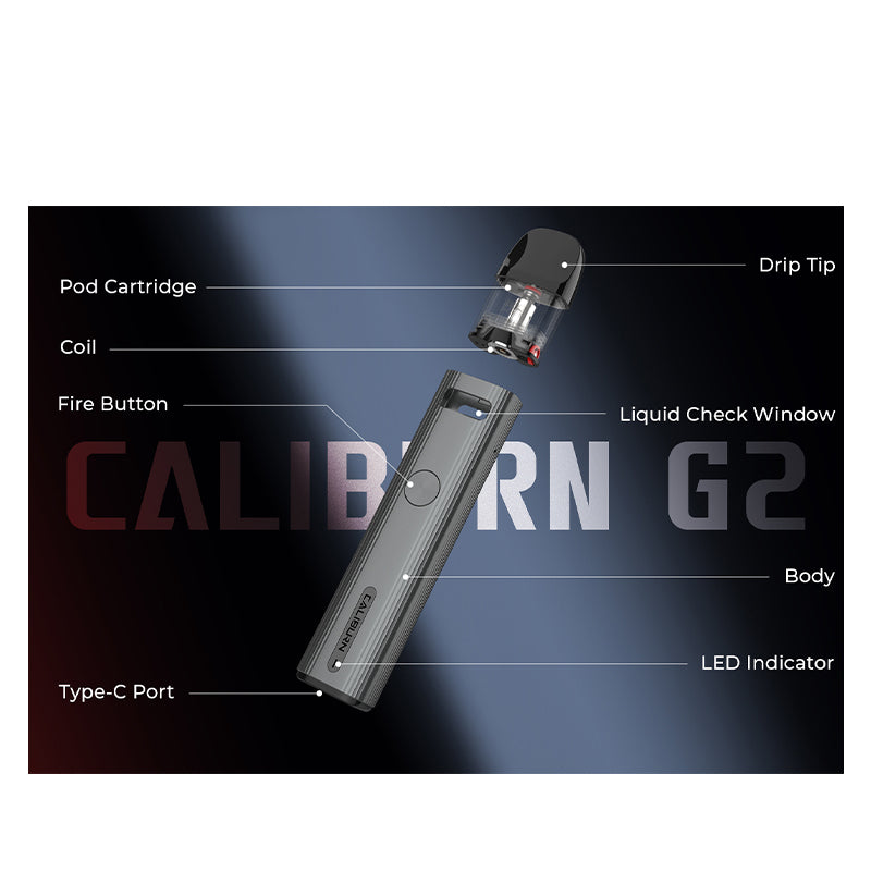 Uwell Caliburn G2 Kit (2 ml, 750 mAh)