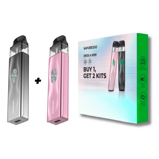 Vaporesso- To KIT XROS 4 MINI POD- En svart og en rosa)