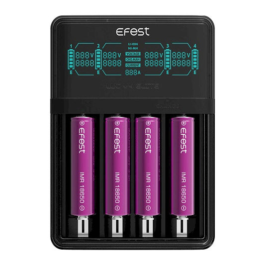 EFEST LUC V4 LCD OG USB 4 SLOTS LADER