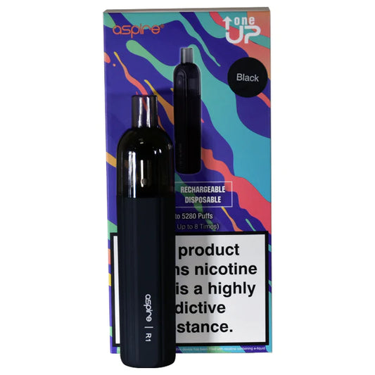 Aspire UK One Up R1 oppladbart engangsvapesett